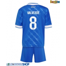 Maglie da calcio Real Madrid Federico Valverde #8 Terza Maglia Bambino 2025-26 Manica Corta + Pantaloni corti)